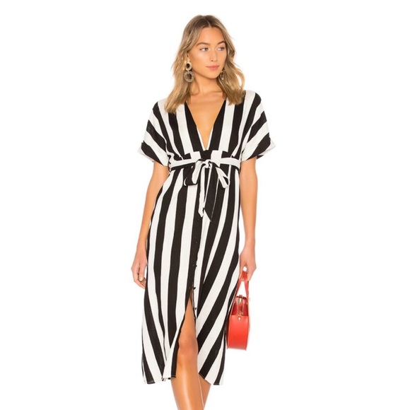 Bardot Monochrome Striped Blouse - Picture 1 of 7